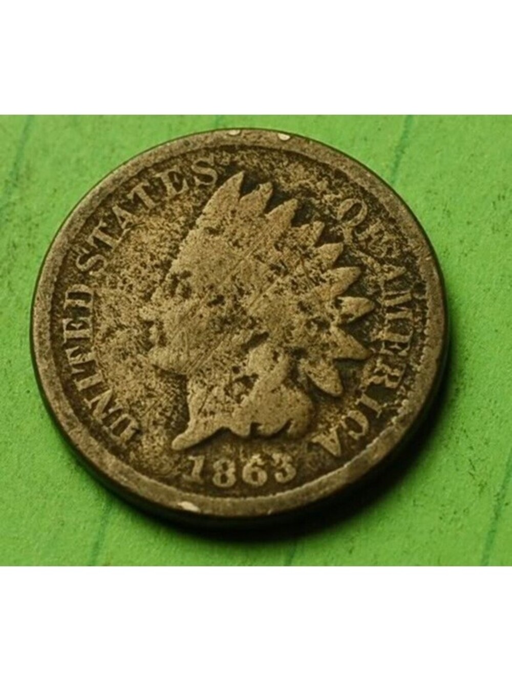 X411 1863 Indian Head Cent Penny 1c CIVIL WAR ERA - Check Out Our Store old coin